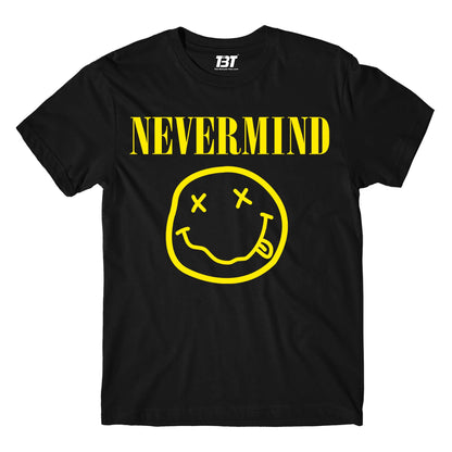nirvana nevermind t-shirt music band buy online india the banyan tee tbt men women girls boys unisex black