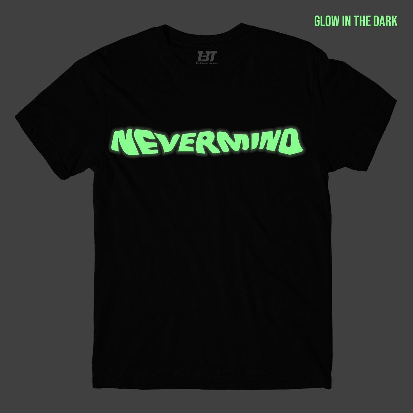 Glow In The Dark Nirvana Nevermind T-shirt by The Banyan Tee