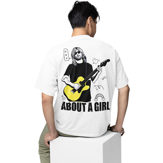nirvana oversized t shirt - about a girl music t-shirt white buy online india the banyan tee tbt men women girls boys unisex