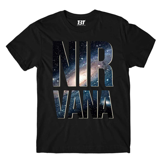 nirvana t-shirt music band buy online india the banyan tee tbt men women girls boys unisex black