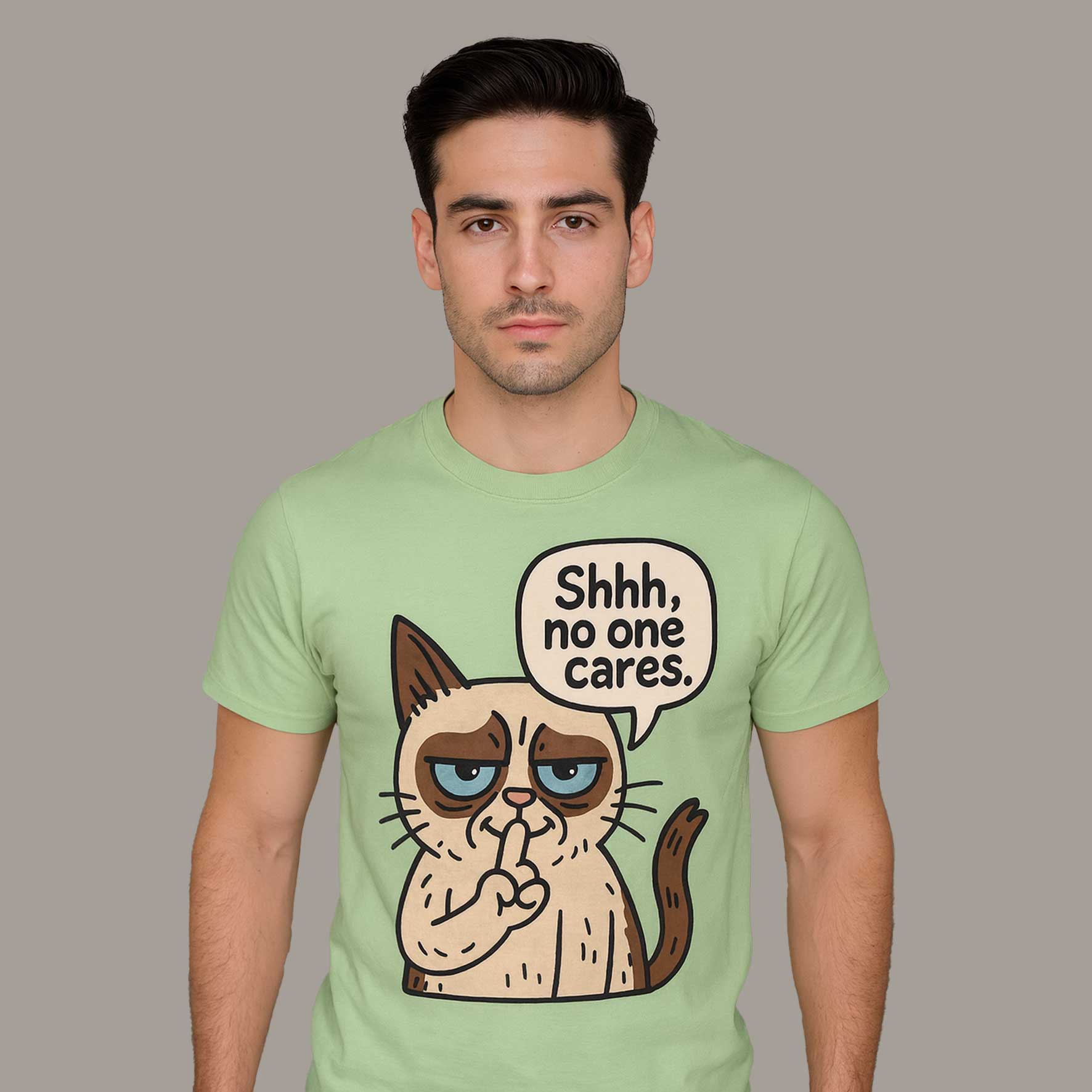 graphic no one cares t-shirt printed graphic stylish buy online india the banyan tee tbt men women girls boys unisex jade 