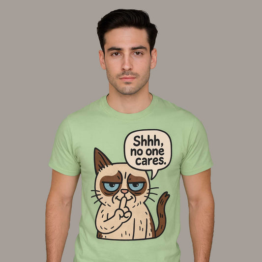 graphic no one cares t-shirt printed graphic stylish buy online india the banyan tee tbt men women girls boys unisex jade 