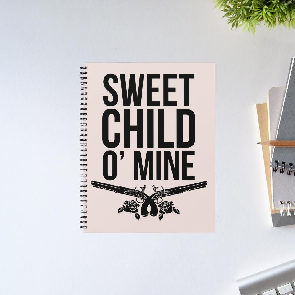 guns n' roses sweet child o' mine notebook notepad diary buy online india the banyan tee tbt unruled