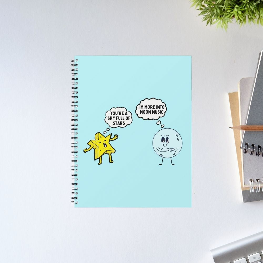 coldplay more into moon music notebook notepad diary buy online india the banyan tee tbt unruled
