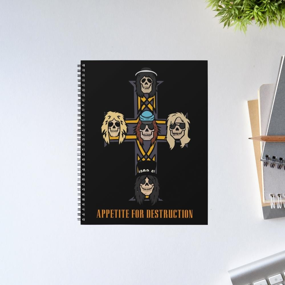 guns n' roses appetite for destruction notebook notepad diary buy online india the banyan tee tbt unruled