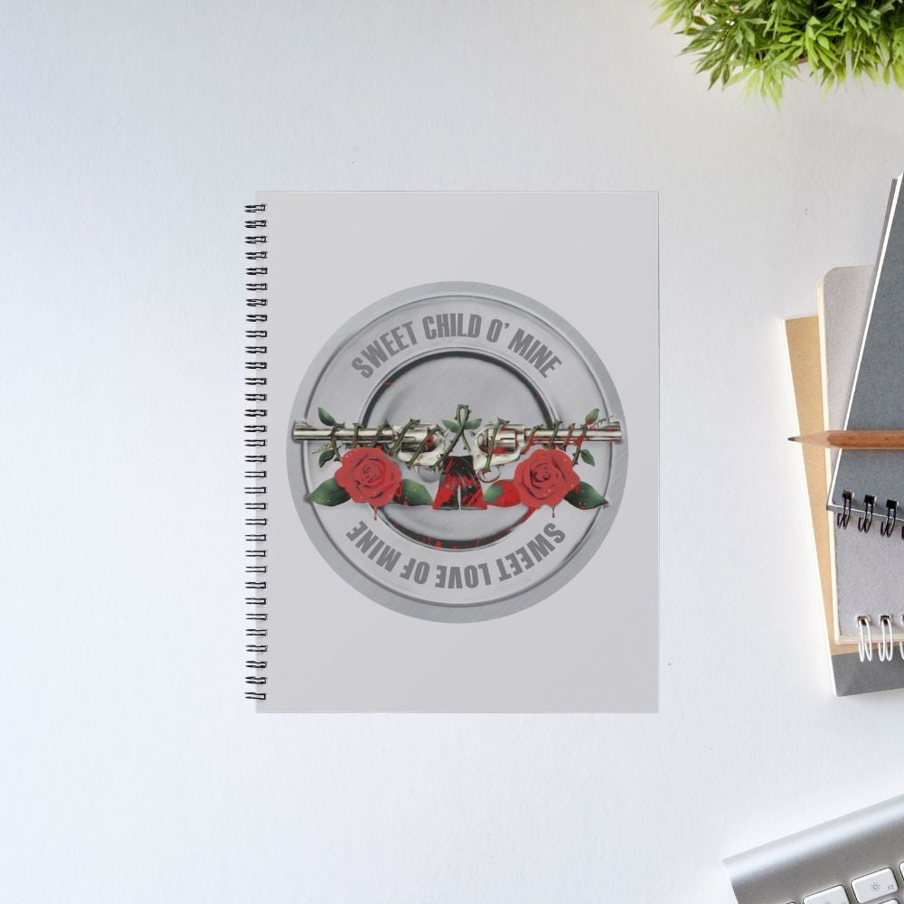 guns n' roses sweet child o' mine notebook notepad diary buy online india the banyan tee tbt unruled
