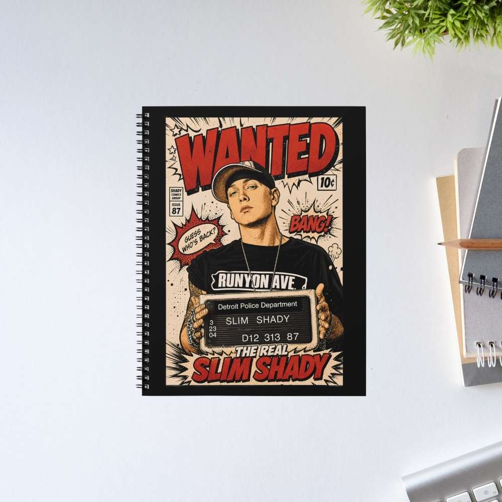 eminem real slim shady notebook notepad diary buy online india the banyan tee tbt unruled 
