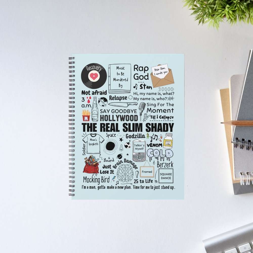 eminem shady doodle notebook notepad diary buy online india the banyan tee tbt unruled