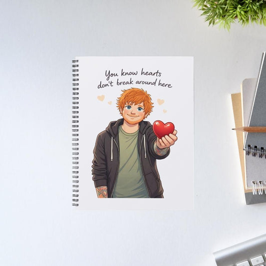 ed sheeran hearts don't break around here notebook notepad diary buy online india the banyan tee tbt unruled 