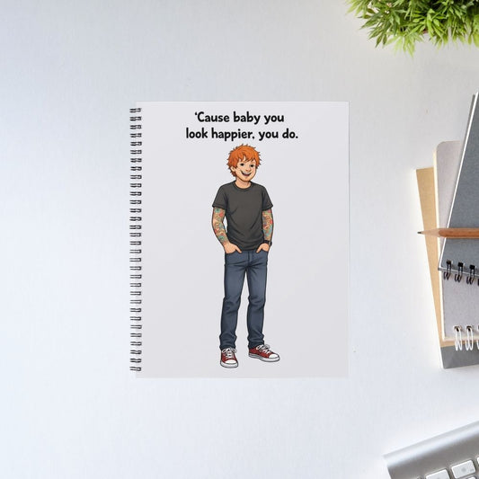 ed sheeran happier notebook notepad diary buy online india the banyan tee tbt unruled 