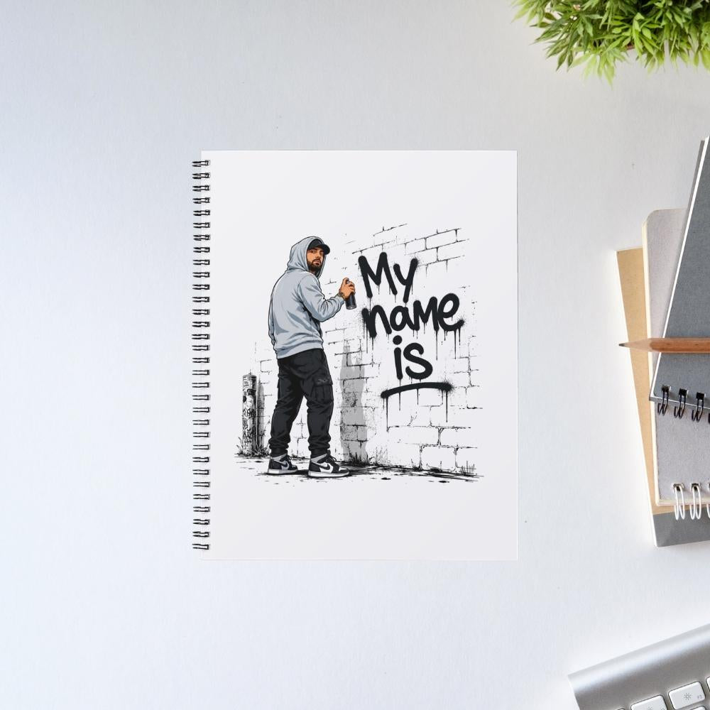 eminem my name is notebook notepad diary buy online india the banyan tee tbt unruled 