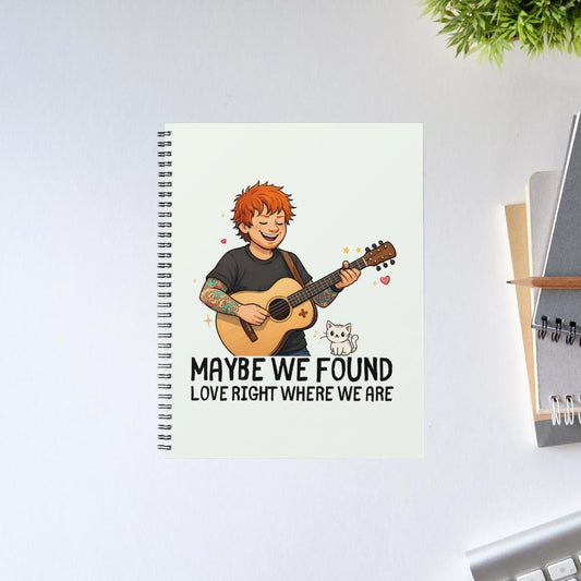 ed sheeran maybe we found love notebook notepad diary buy online india the banyan tee tbt unruled 