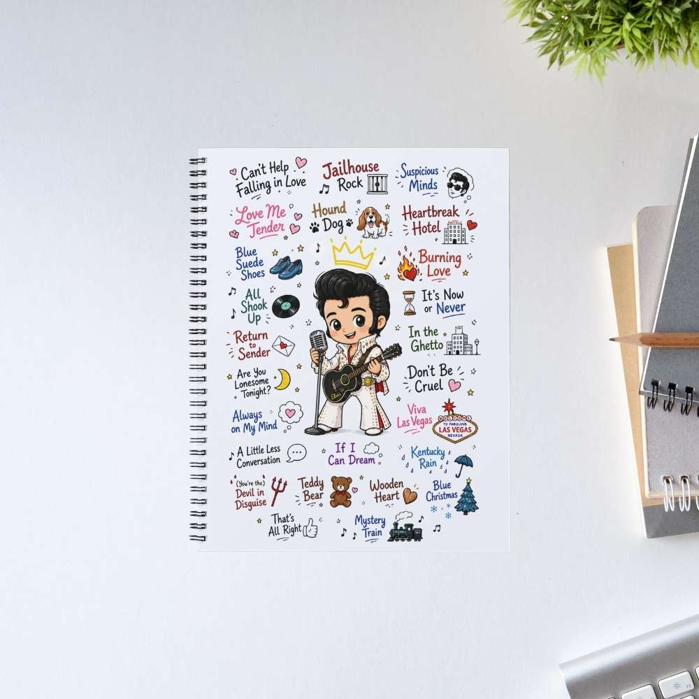 elvis presley rockabilly doodle notebook notepad diary buy online india the banyan tee tbt unruled 