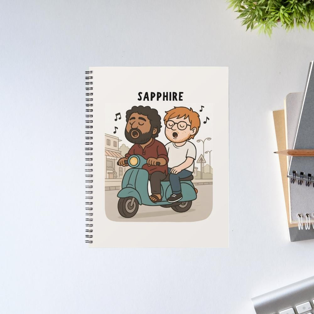 ed sheeran sapphire notebook notepad diary buy online india the banyan tee tbt unruled 