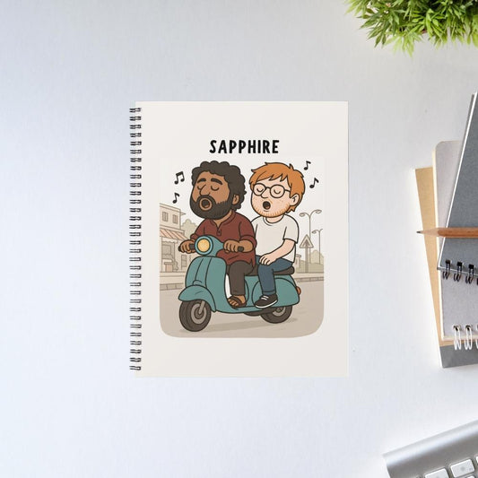 ed sheeran sapphire notebook notepad diary buy online india the banyan tee tbt unruled 