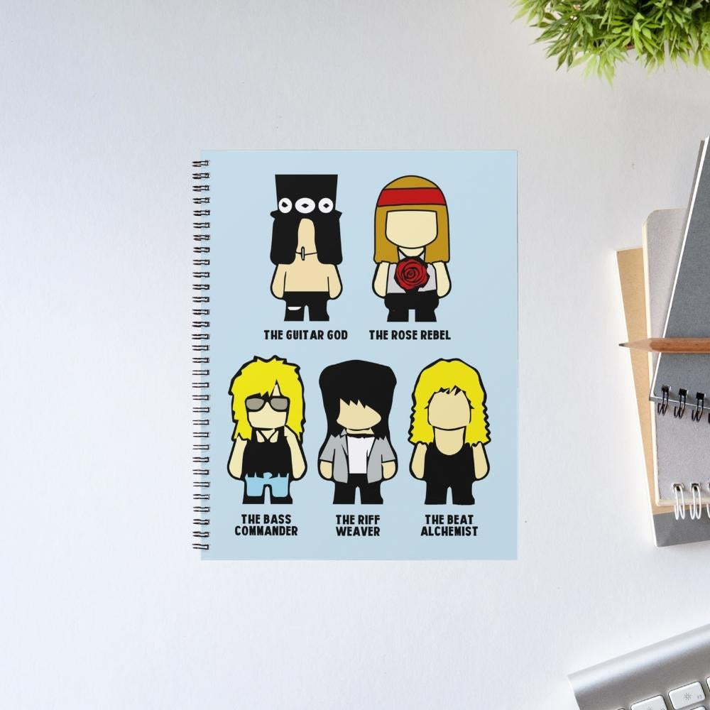 guns n' roses toon rebels notebook notepad diary buy online india the banyan tee tbt unruled
