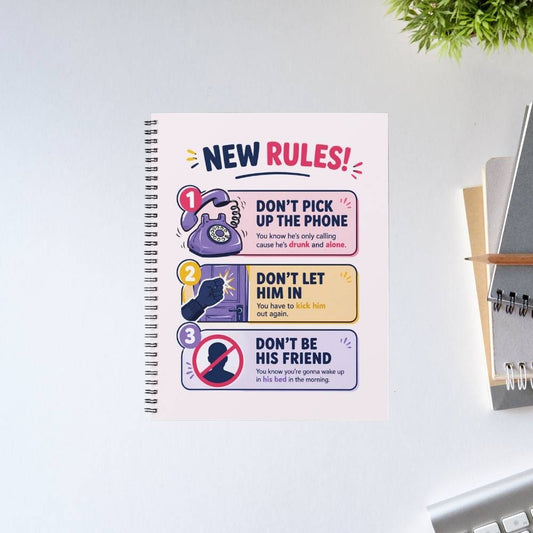 dua lipa new rules notebook notepad diary buy online india the banyan tee tbt unruled 