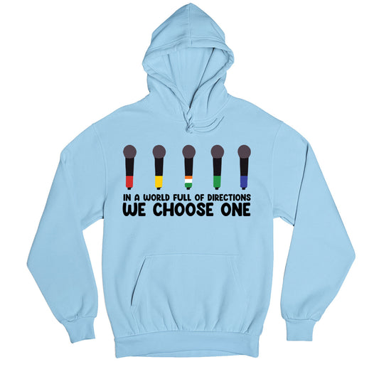 one direction we choose one hoodie hooded sweatshirt winterwear music band buy online india the banyan tee tbt men women girls boys unisex baby blue