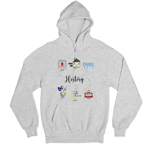 one direction history hoodie hooded sweatshirt winterwear music band buy online india the banyan tee tbt men women girls boys unisex gray