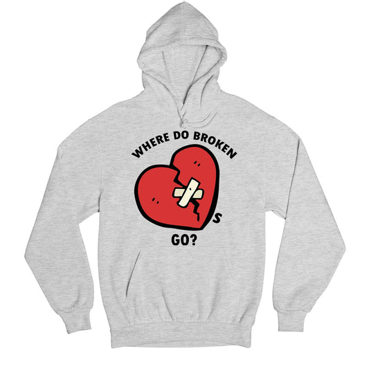 one direction where do broken hearts go hoodie hooded sweatshirt winterwear music band buy online india the banyan tee tbt men women girls boys unisex gray