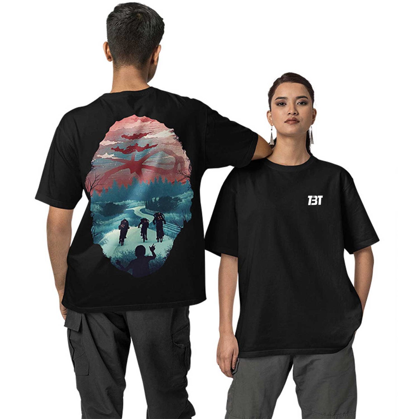 Oversized T shirt - Shadow Monster