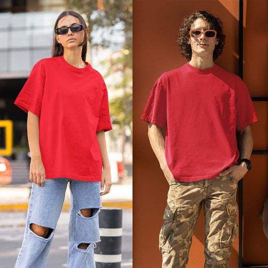 RED OVERSIZED T-SHIRT