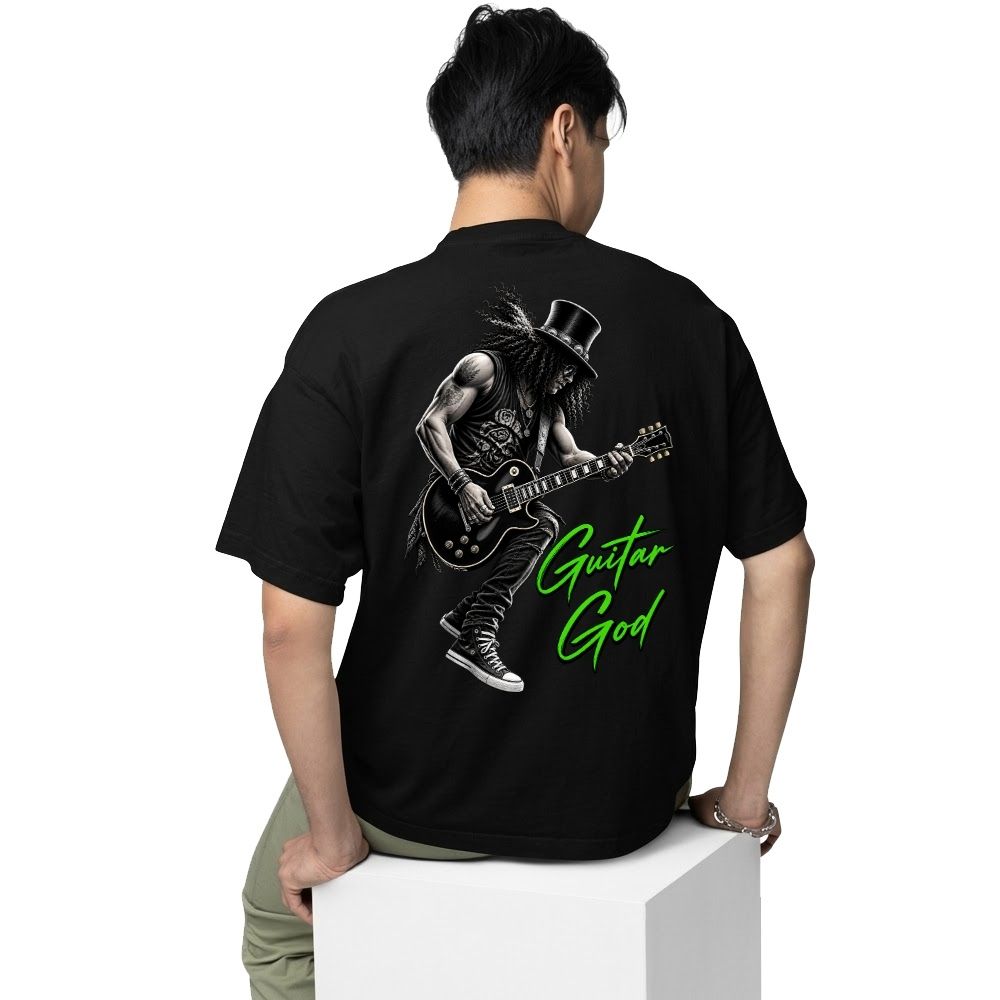 guns n' roses guitar god oversized t shirt 