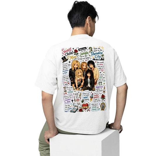 guns n' roses appetite for doodles oversized t shirt 