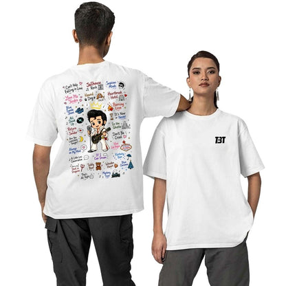Oversized T shirt - Rockabilly Doodle