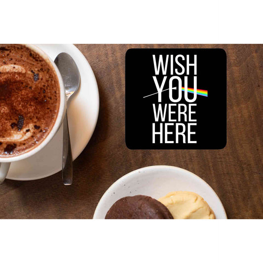 Wish You Were Here Pink Floyd Coaster Coasters The Banyan Tee TBT wooden online indian table set of 6
