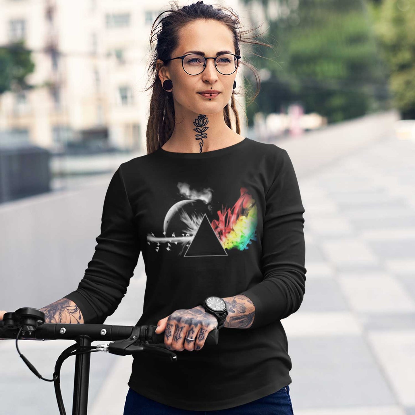 Dark Side Of The Moon Pink Floyd The Banyan Tee Full Sleeves Long Sleeve for men girl combo under 200 best brand T-shirt - The Banyan Tee TBT