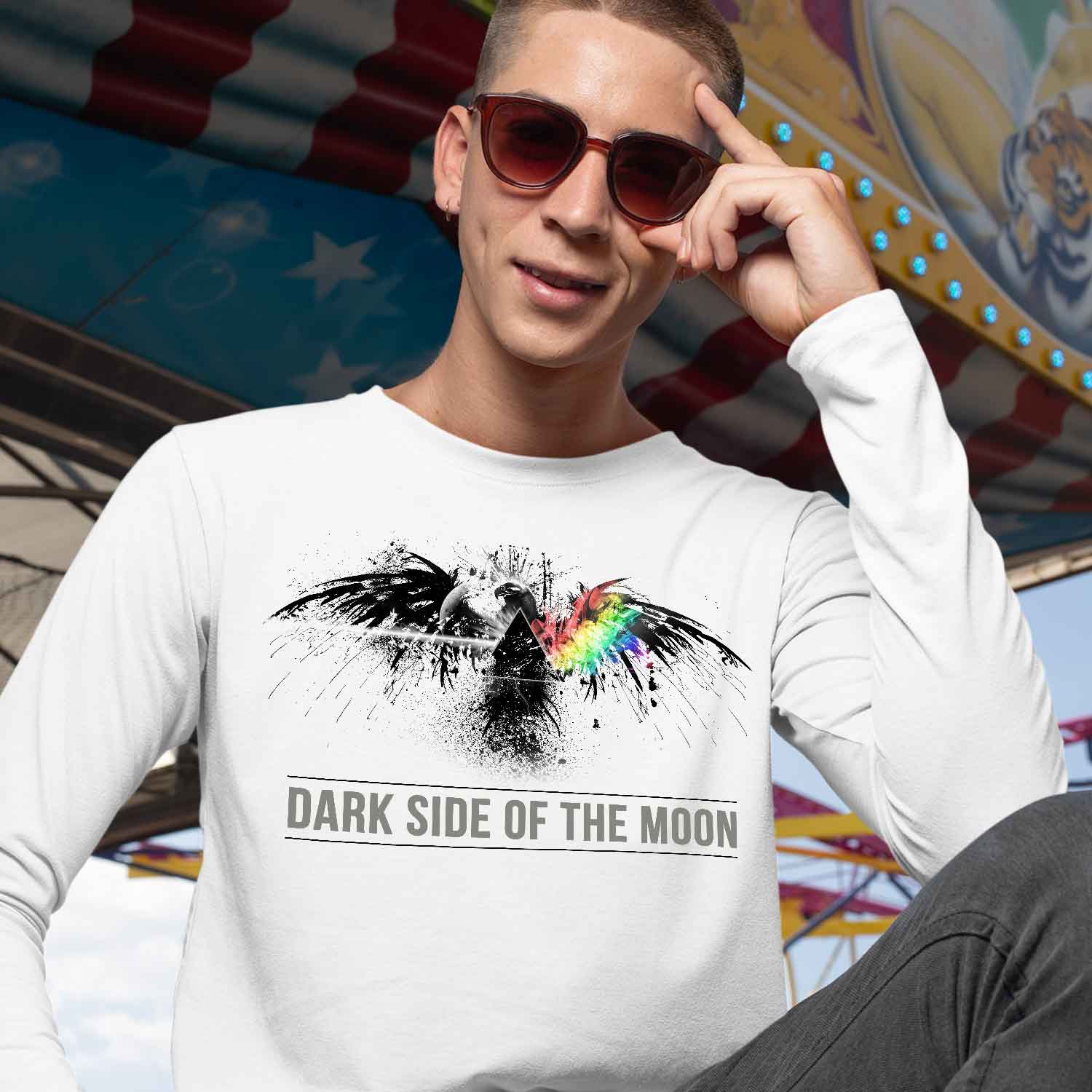 Buy Pink Floyd Full Sleeves T shirt Dark Side at Rs. 50 OFF The Banyan Tee