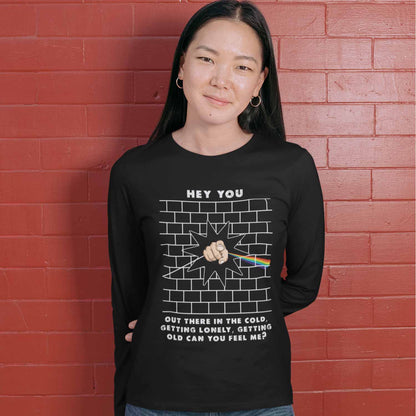 Hey You Pink Floyd Full Sleeves Long Sleeve for men girl combo under 200 best brand T-shirt - The Banyan Tee TBT