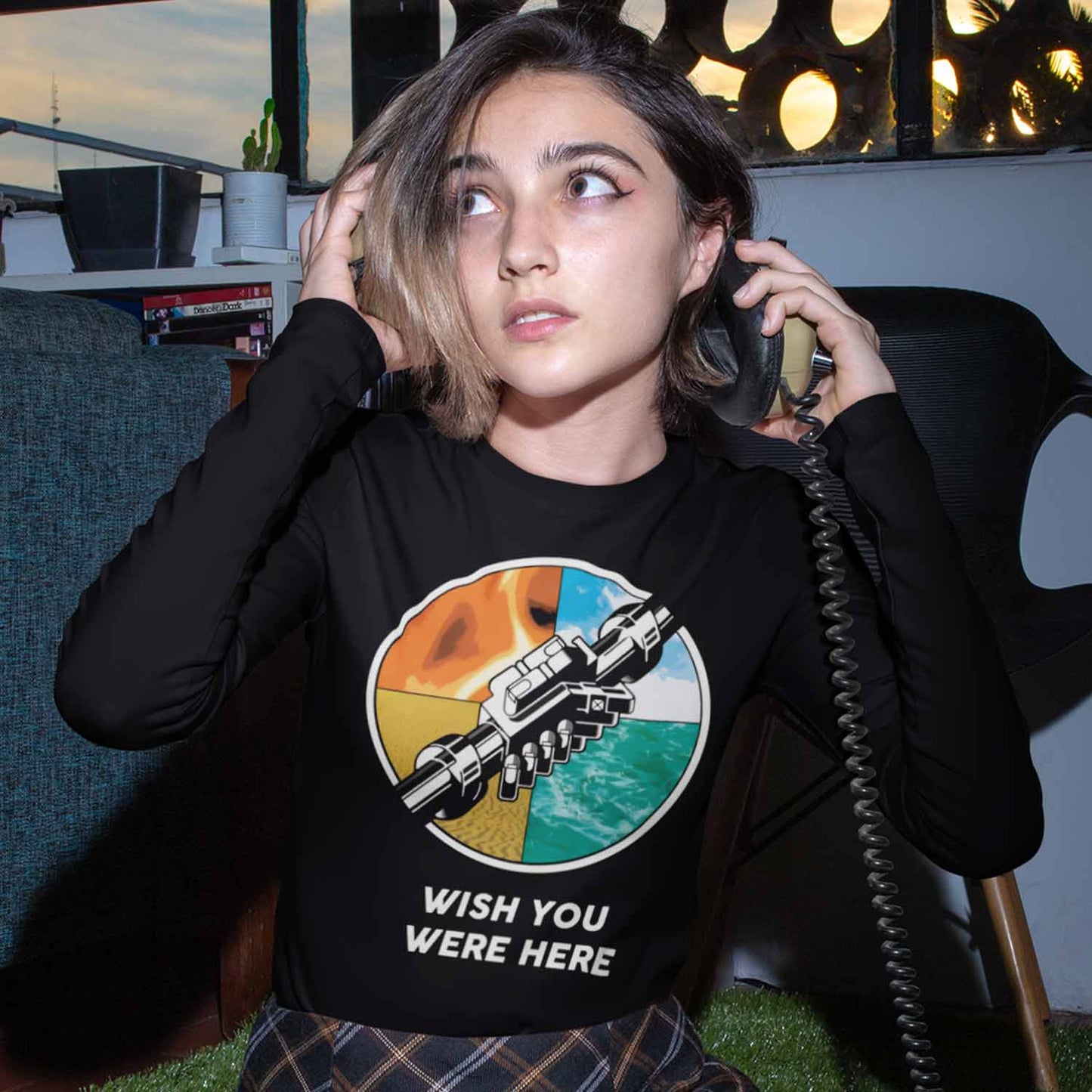 Pink Floyd Full Sleeves Long Sleeve for men girl combo under 200 best brand T-shirt - Wish You Were Here The Banyan Tee TBT