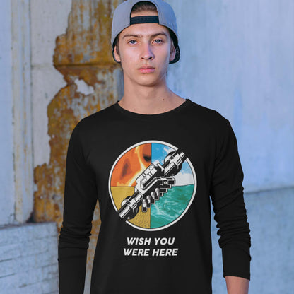 Pink Floyd Full Sleeves Long Sleeve for men girl combo under 200 best brand T-shirt - Wish You Were Here The Banyan Tee TBT