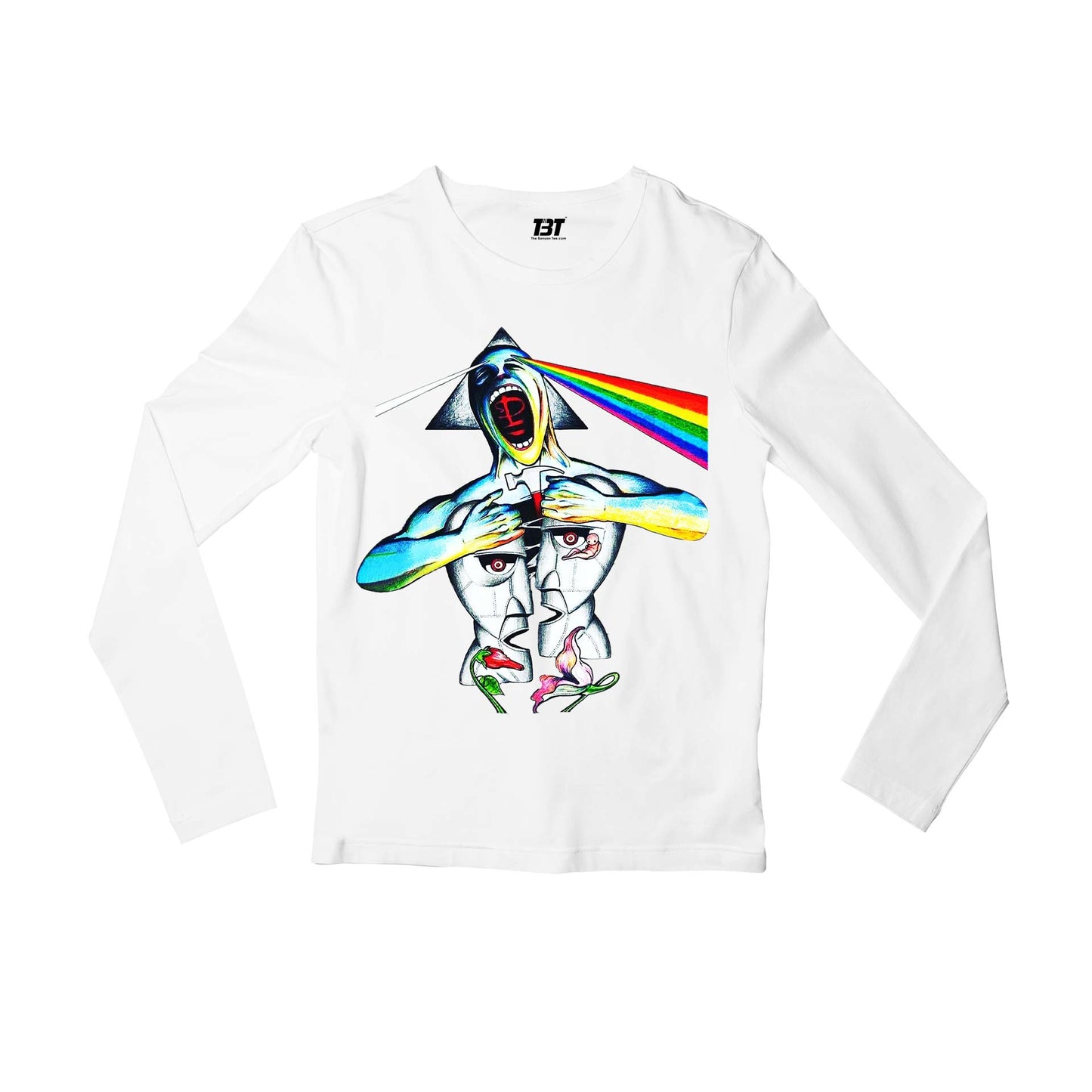 The Amalgamation Album Art Scream Division Bell Pink Floyd The Banyan Tee Full Sleeves Long Sleeve for men girl combo under 200 best brand T-shirt - The Banyan Tee TBT