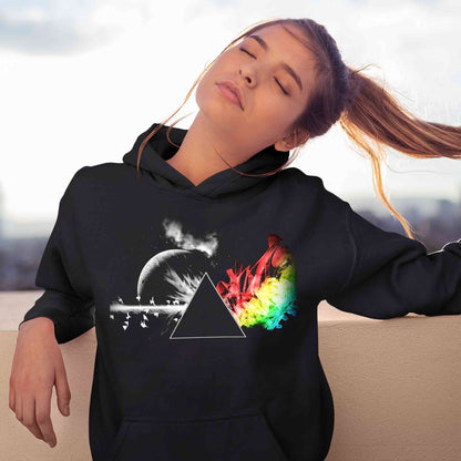 Dark Side Of The Moon Pink Floyd Hoodie Hooded Sweatshirt The Banyan Tee TBT for men women black mens essential