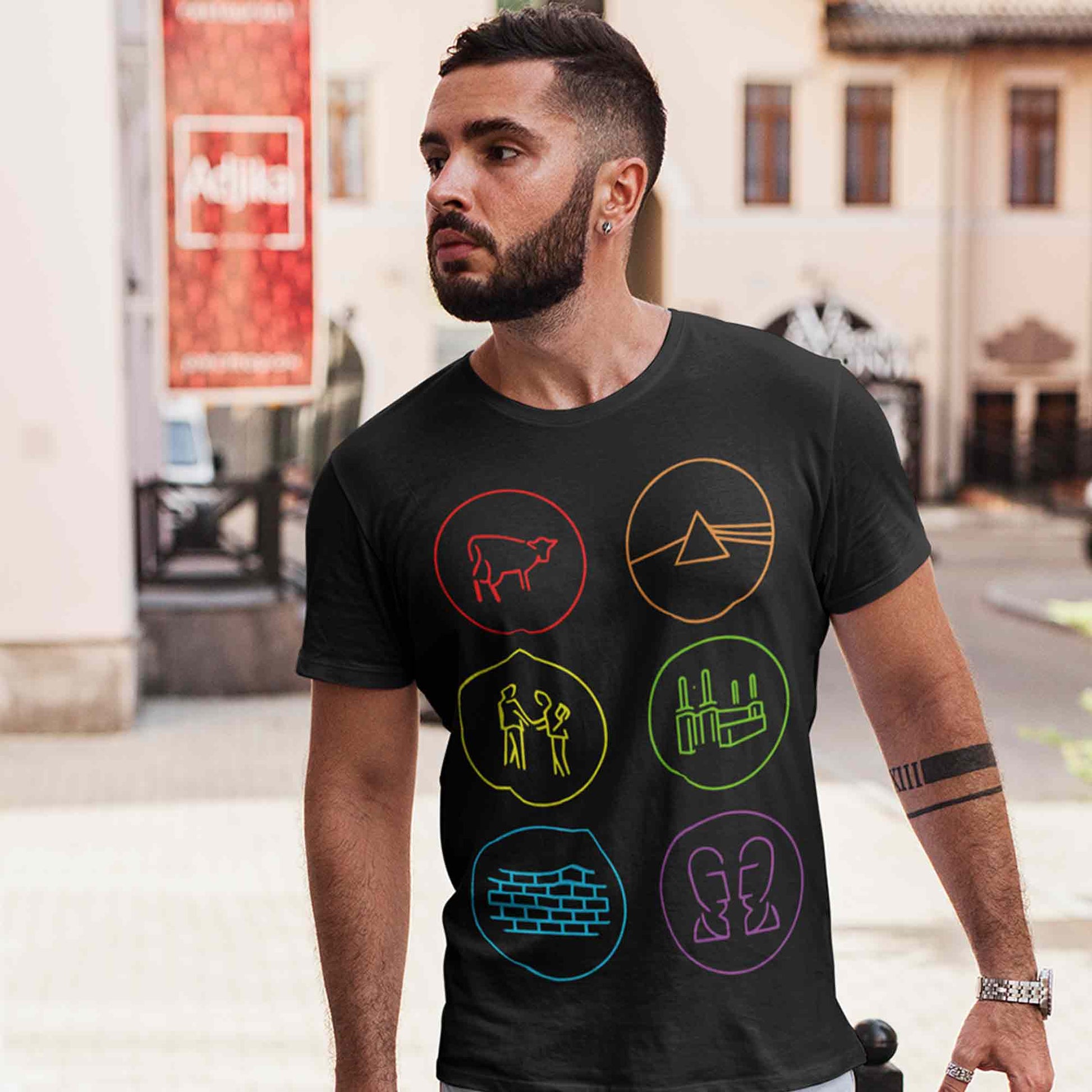 Album Art Pink Floyd T-shirt T-shirt The Banyan Tee TBT sports mens india full meesho women boys flipkart