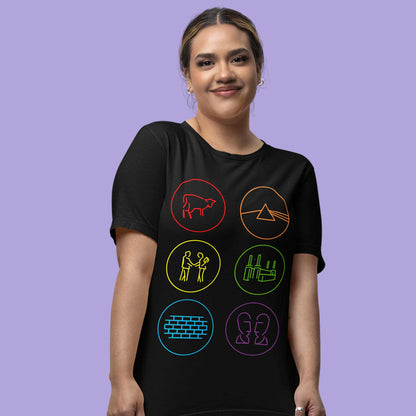 Album Art Pink Floyd T-shirt T-shirt The Banyan Tee TBT sports mens india full meesho women boys flipkart