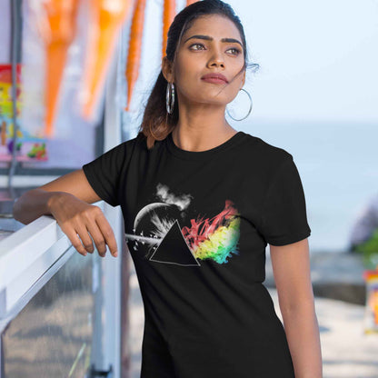 Dark Side Of The Moon Pink Floyd T-shirt T-shirt The Banyan Tee TBT sports mens india full meesho women boys flipkart