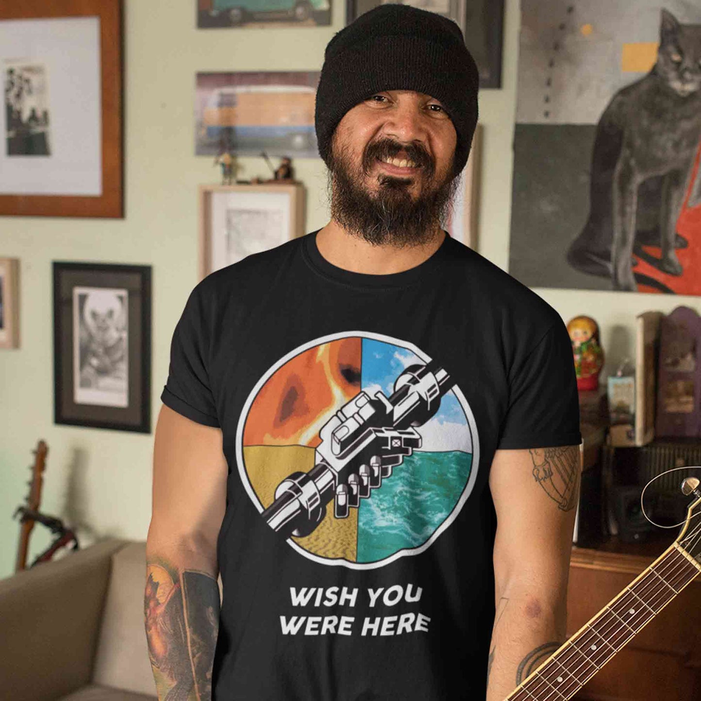 Pink Floyd T-shirt - Wish You Were Here T-shirt The Banyan Tee TBT sports mens india full meesho women boys flipkart