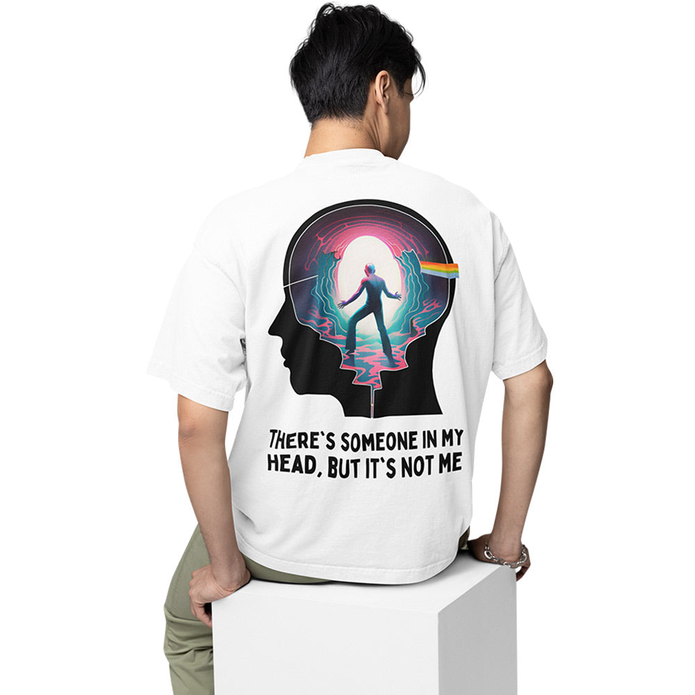 pink floyd oversized t shirt - brain damage music t-shirt white buy online india the banyan tee tbt men women girls boys unisex