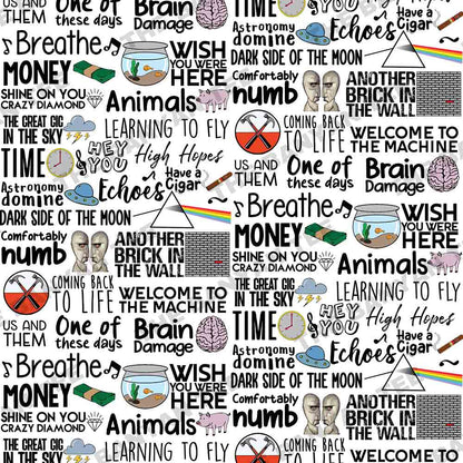 Drawstring Bag - Dark Side Doodle