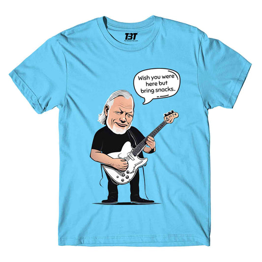 pink floyd wish you brought snacks t-shirt music band buy online india the banyan tee tbt men women girls boys unisex sky blue