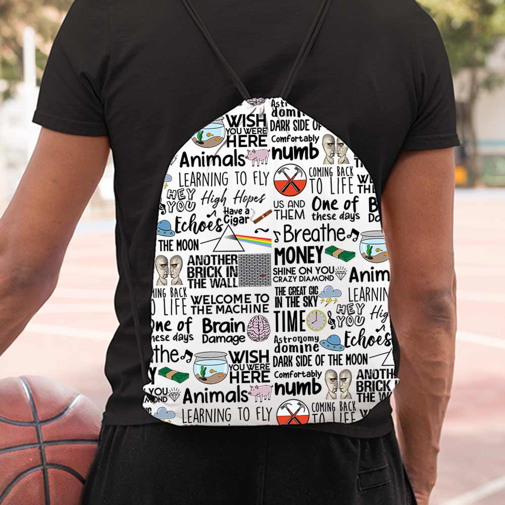 pink floyd drawstring bag college school gym music band buy online india the banyan tee tbt men women girls boys unisex