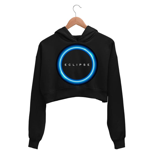 Eclipse Pink Floyd Crop Hoodie - The Wall Crop Hooded Sweatshirt for Women The Banyan Tee TBT hoodie girls teenage cute bust cropped