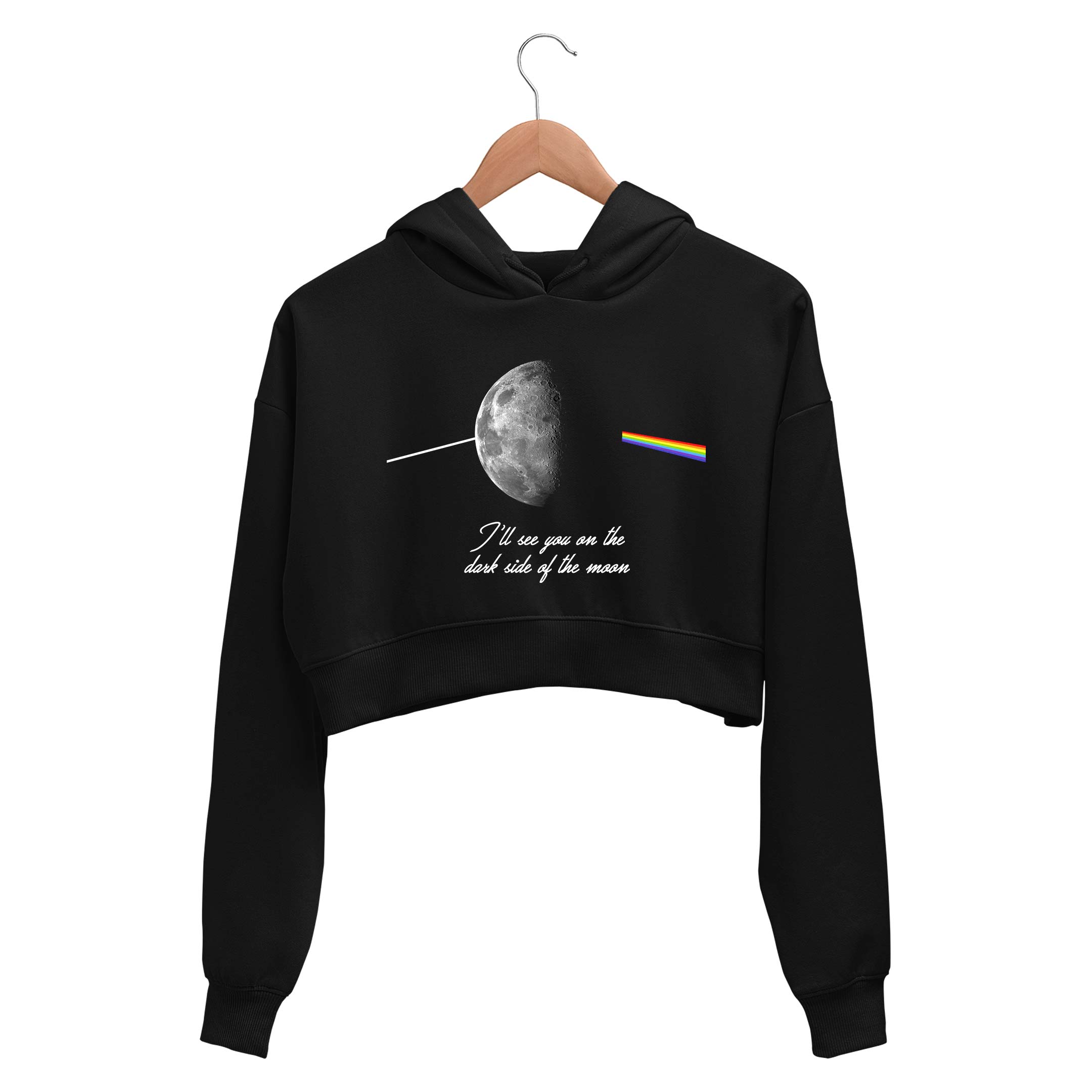 Pink floyd cropped hoodie discount