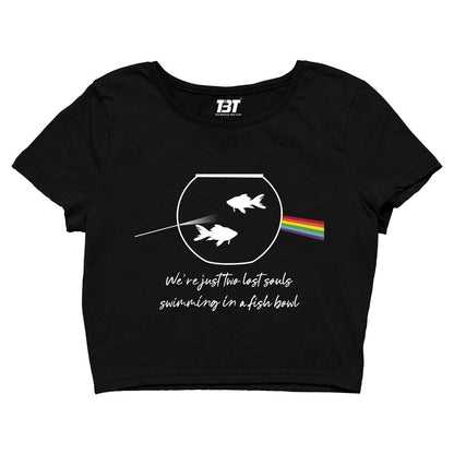 Pink Floyd Crop Top - Wish You Were Here Crop Top The Banyan Tee TBT sports mens india full meesho women boys flipkart