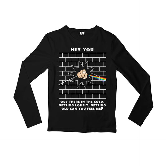 Hey You Pink Floyd Full Sleeves Long Sleeve for men girl combo under 200 best brand T-shirt - The Banyan Tee TBT