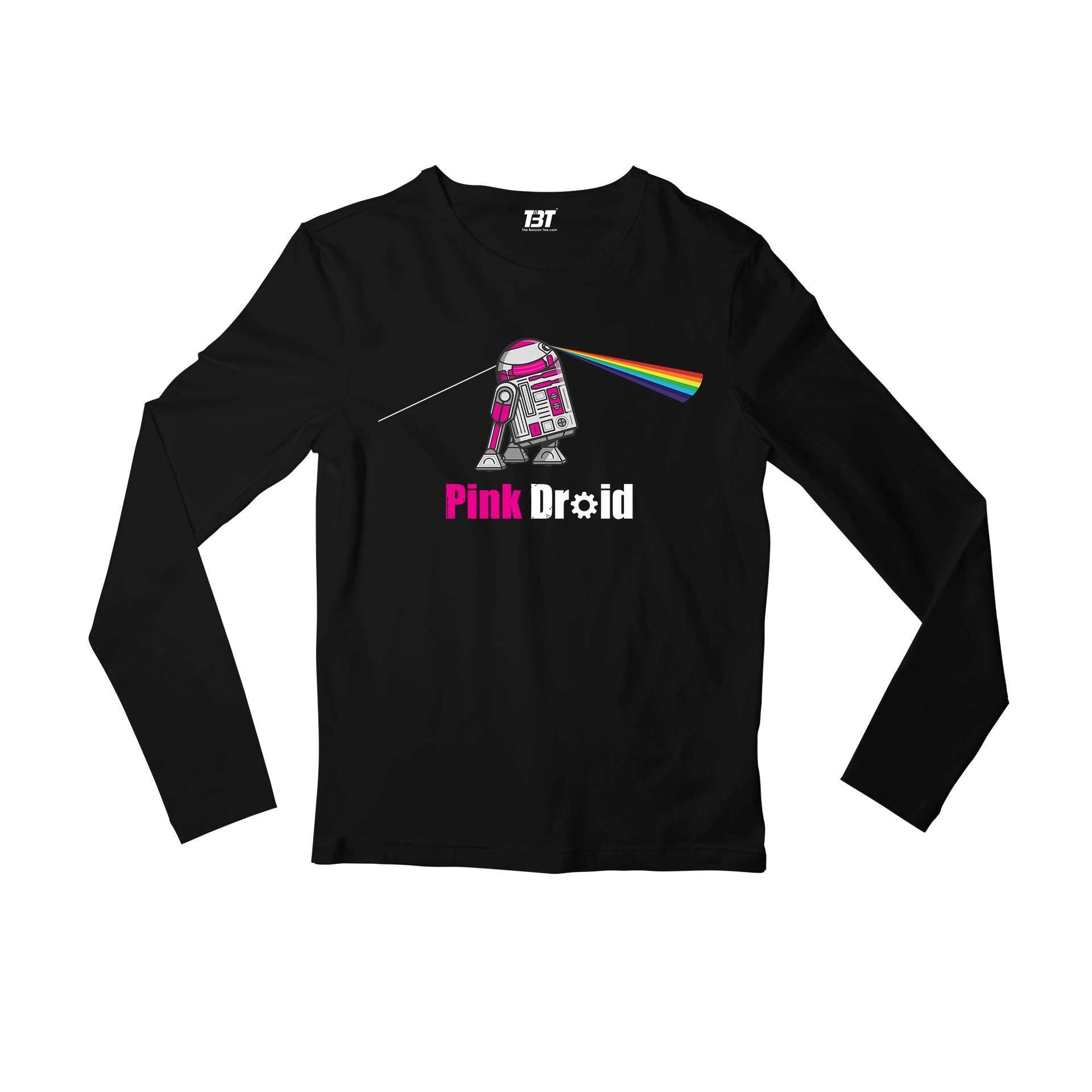 Pink Droid Pink Floyd Full Sleeves Long Sleeve for men girl combo under 200 best brand T-shirt - The Banyan Tee TBT